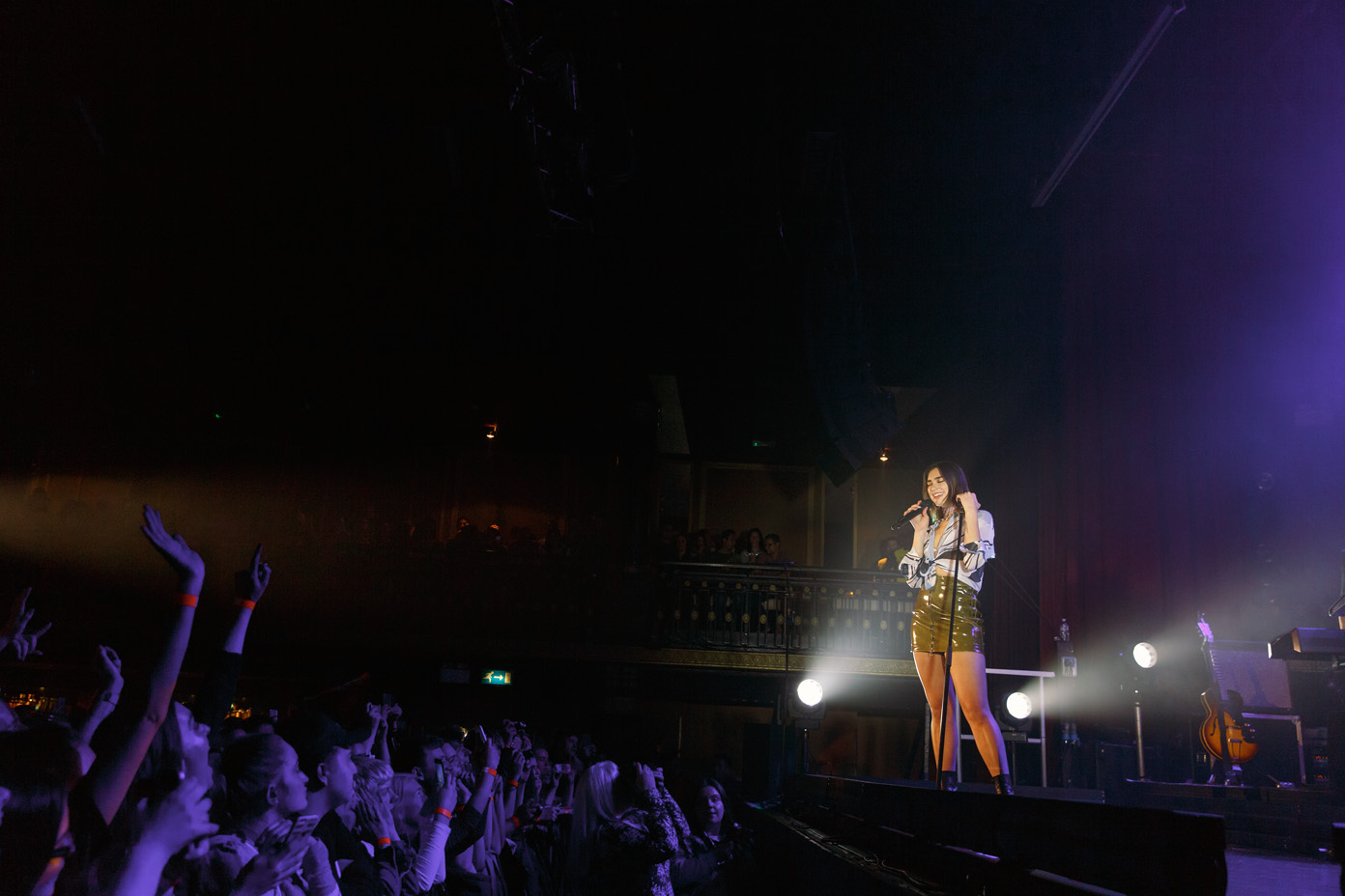 Dua Lipa chats to fans at the O2 Ritz Manchester on 12 April 2017. Photo: Katy