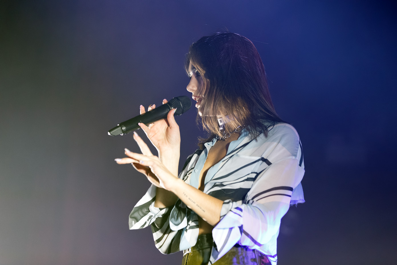 Dua Lipa on stage at the O2 Ritz Manchester on 12 April 2017. Photo: Katy