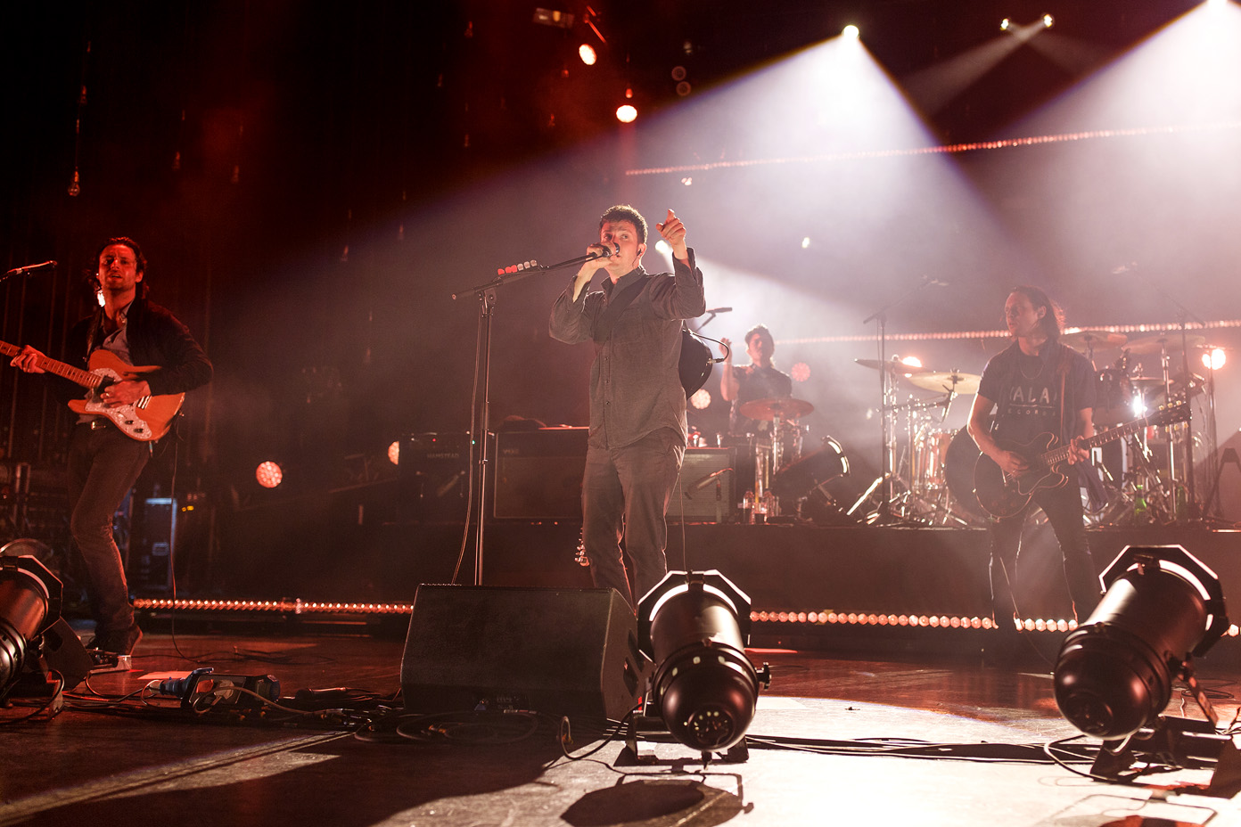 The Maccabees on stage at the O2 Apollo Manchester on 27 June 2017 during their farewell tour. Photo: Katy