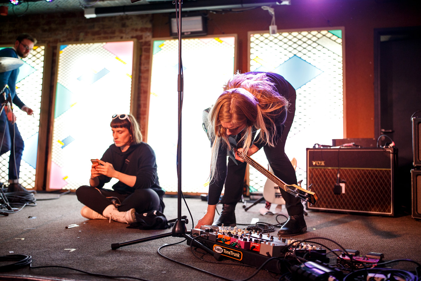 Selina Gin and Signe SigneSigne during soundcheck