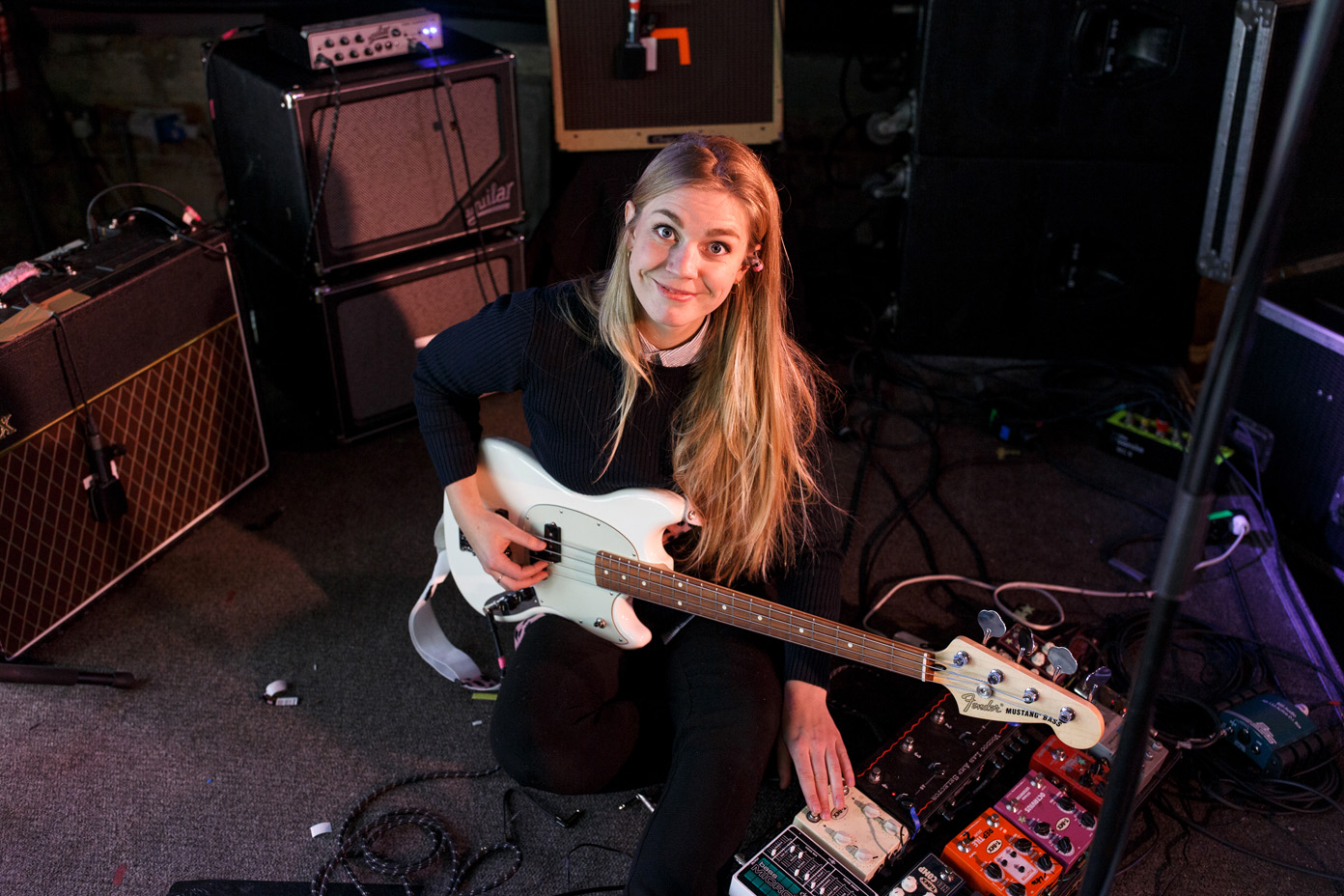 Signe SigneSigne smiling during soundcheck