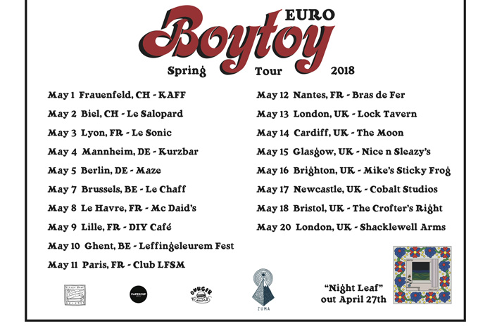 BOYTOY's tour poster